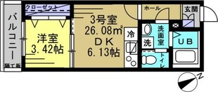 シャルム都賀の物件間取画像